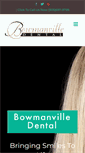 Mobile Screenshot of bowmanvilledental.com