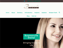 Tablet Screenshot of bowmanvilledental.com